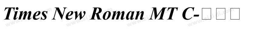 Times New Roman MT C字体转换